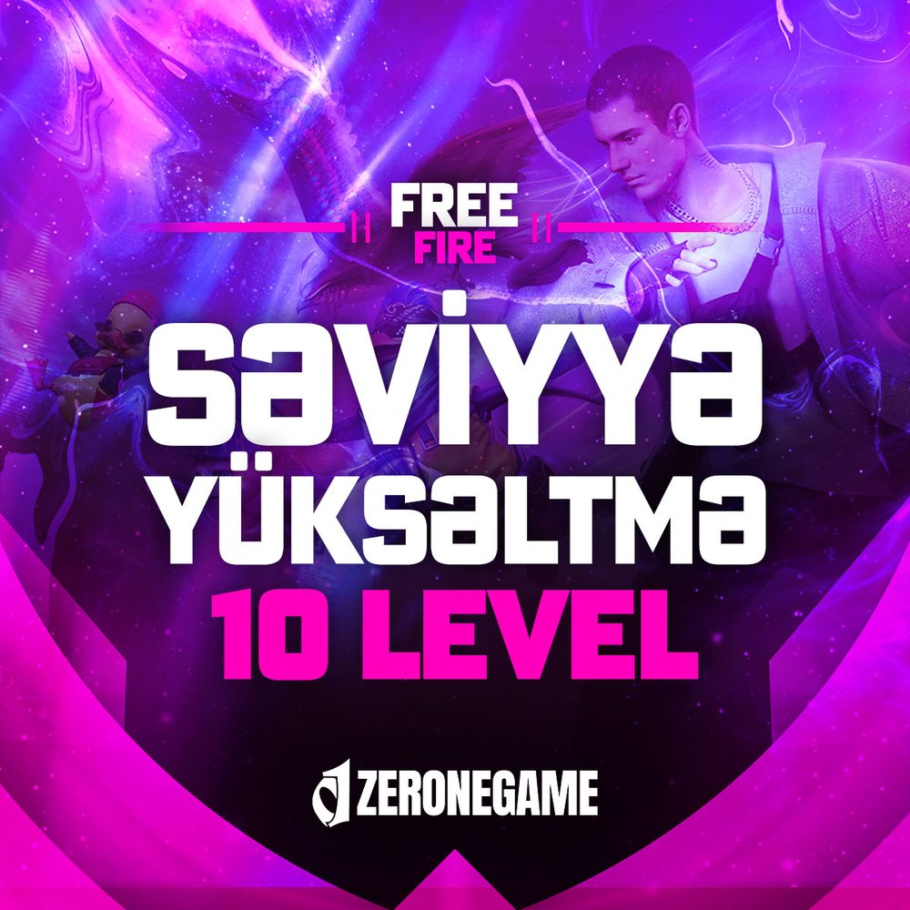 Free Fire Səviyyə Yüksəltmək - 10 Level