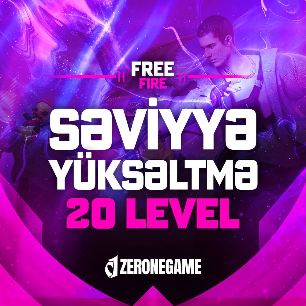 Free Fire Səviyyə Yüksəltmək - 20 Level